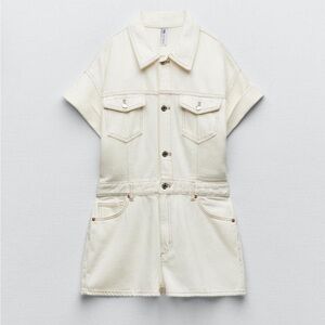 Denim shorts jumpsuit